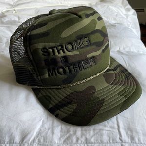 Strong as a Mother hat- camo